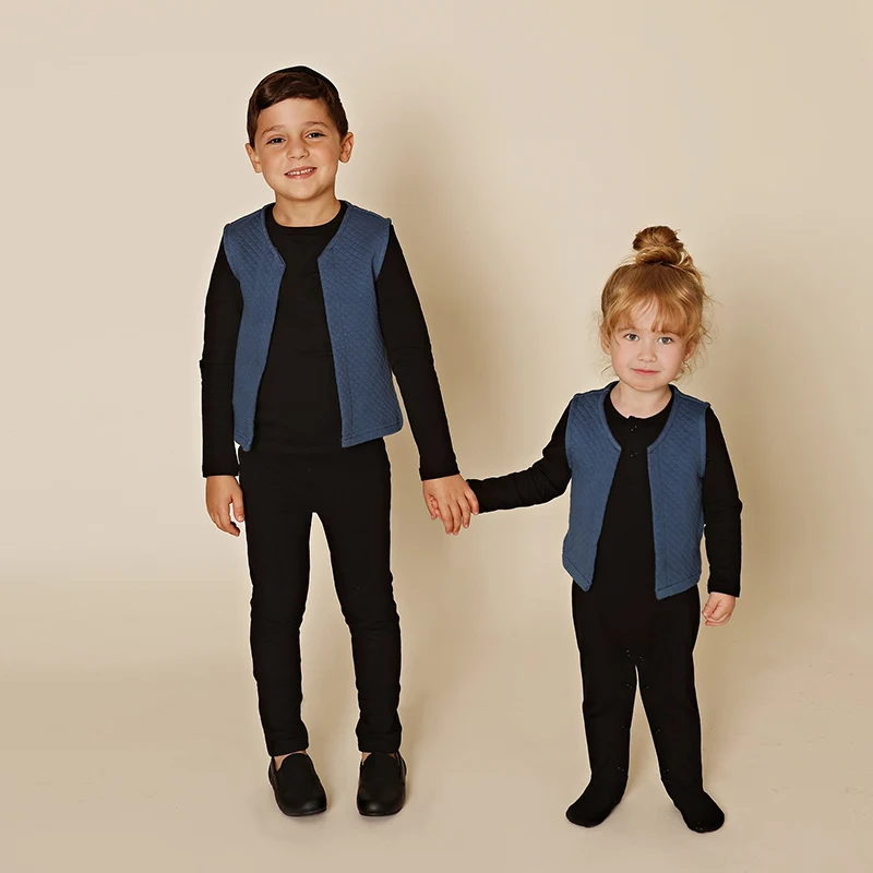 Conjunto de invierno bebé de algodón con capa y piecito térmico - imagen 5