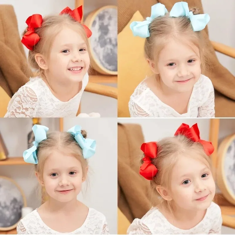 Lazos para el pelo con pinzas de cocodrilo y grosgrain - imagen 4