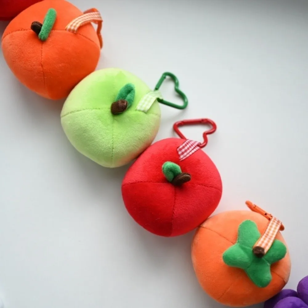 Llavero de peluche de frutas con fresa y cereza para mujer - imagen 3