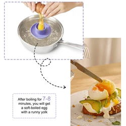 Soporte de silicona para huevos de bebé - Antideslizante para entrenamiento de destete