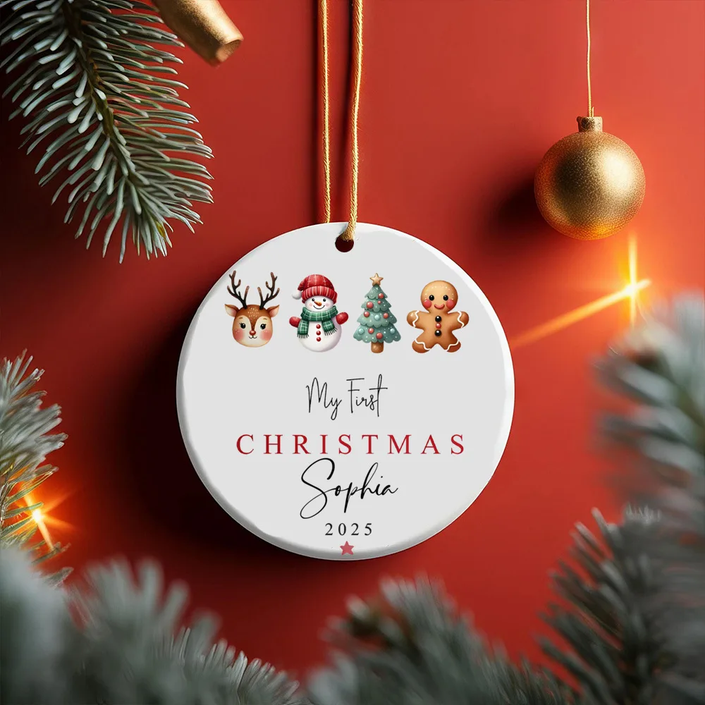 Adorno navideño personalizado para bebé con nombre – regalo árbol - imagen 5