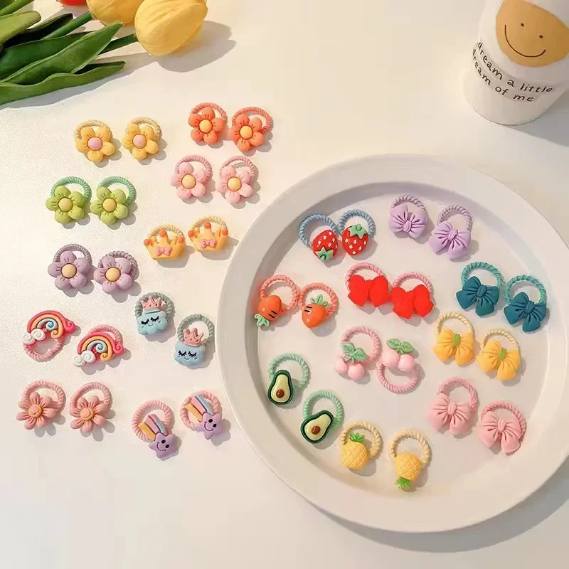 Lazos elásticos para el pelo de niña – Diseño infantil divertido