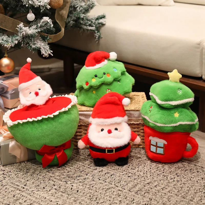 Peluche de Papá Noel en posición decorativa