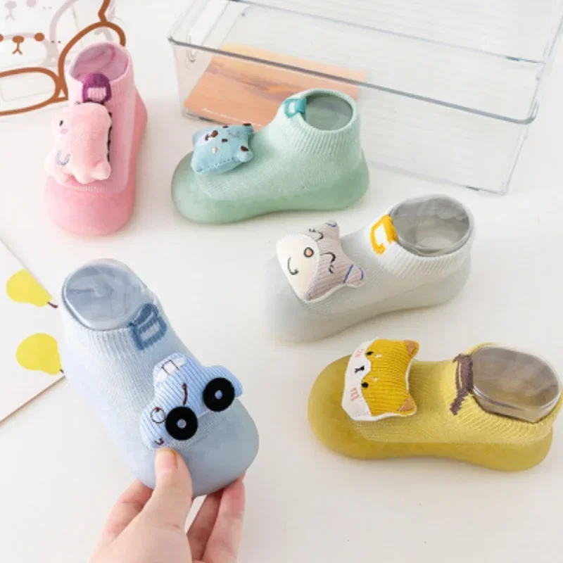 Calcetines antideslizantes de bebé con suela suave animales - imagen 5