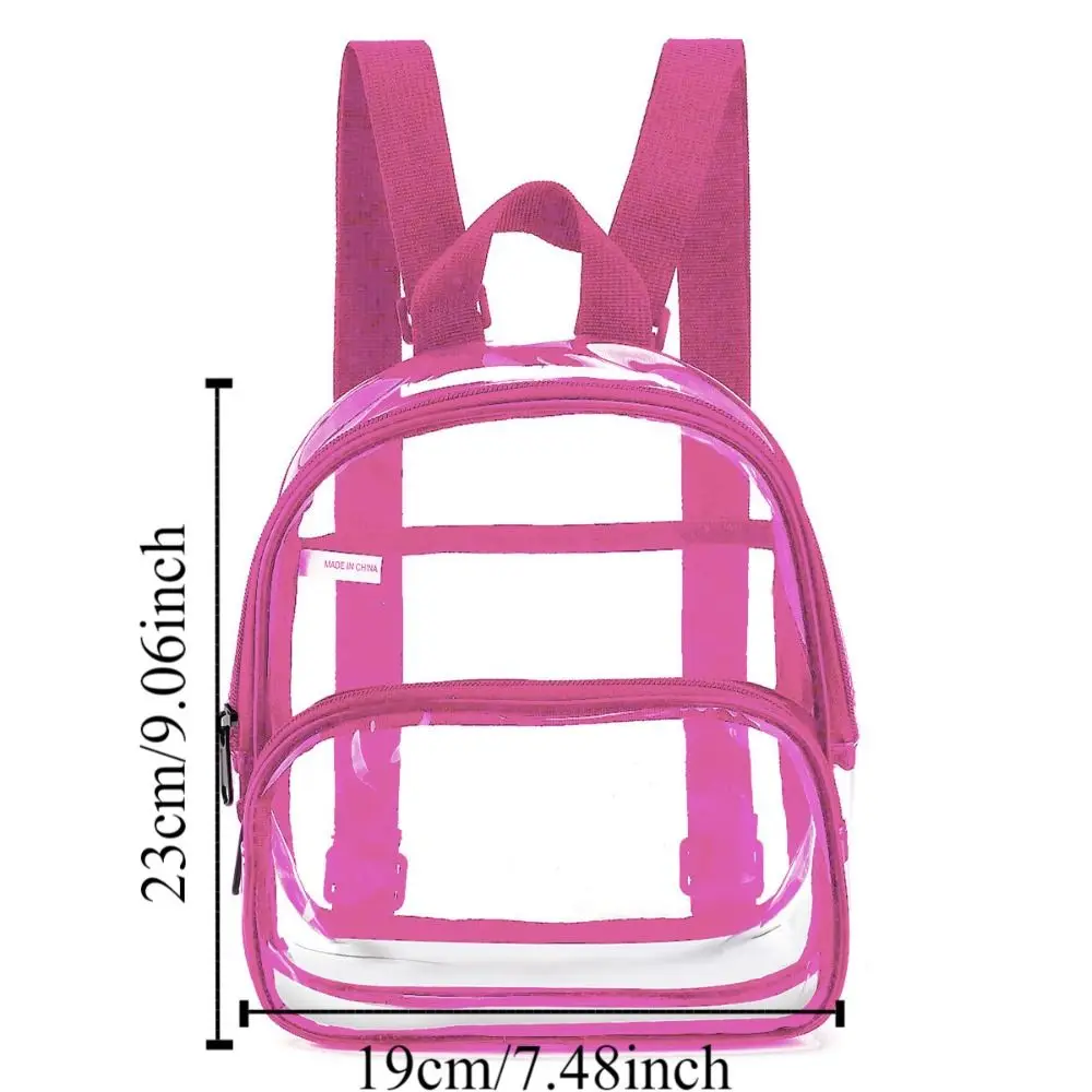 Mochila impermeable transparente con cremallera y gran capacidad - imagen 4