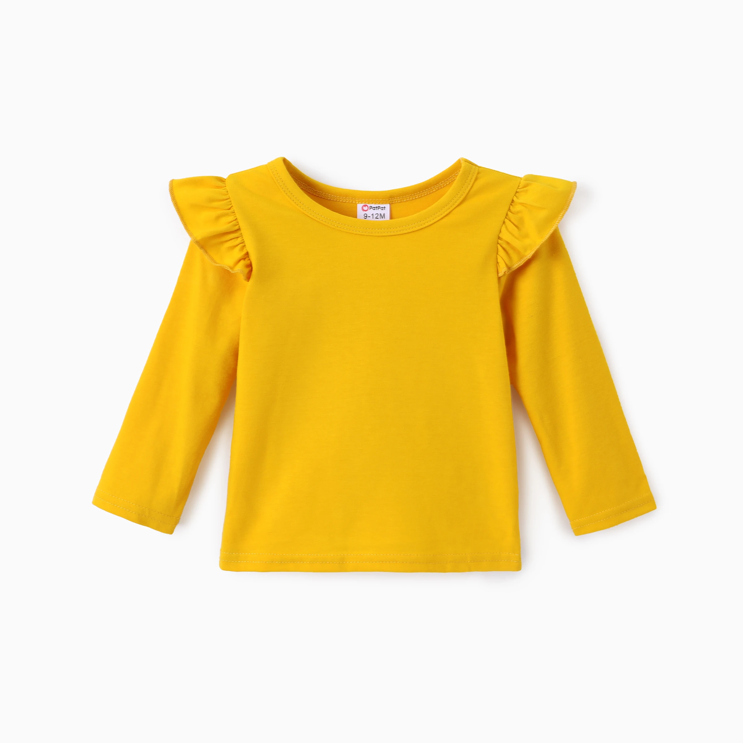 Conjunto niña de camiseta con mangas aleteadas y mono floral - imagen 2
