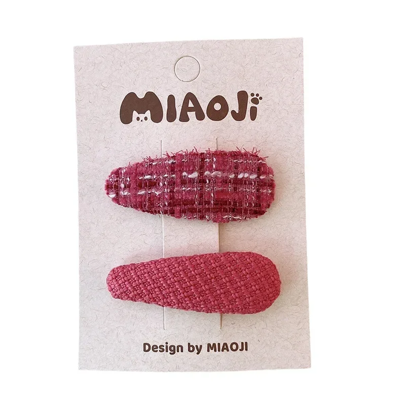 Pinzas de pelo rosa para niñas - Estilo europeo - imagen 5