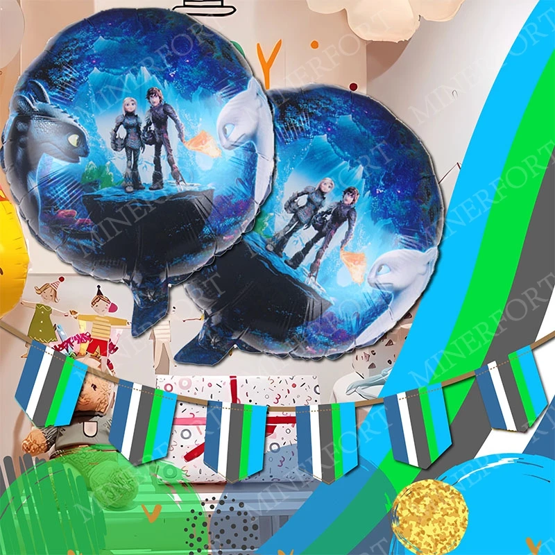 Globos de aluminio con temática Cómo entrenar a tu dragón - imagen 5