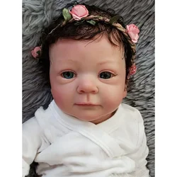 Muñeca reborn Felicia con piel 3D, tacto suave y pelo de raíz