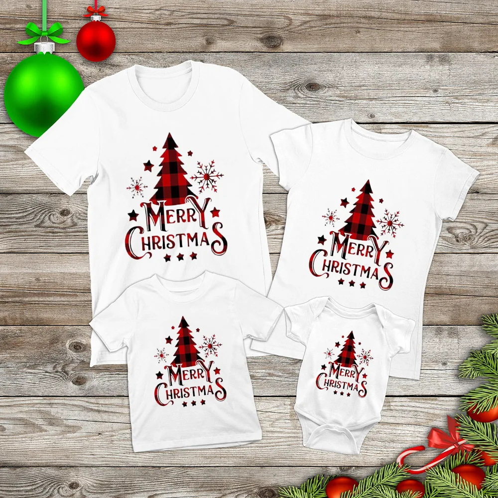 Conjunto familiar Navidad a juego: camiseta y body bebé - imagen 5