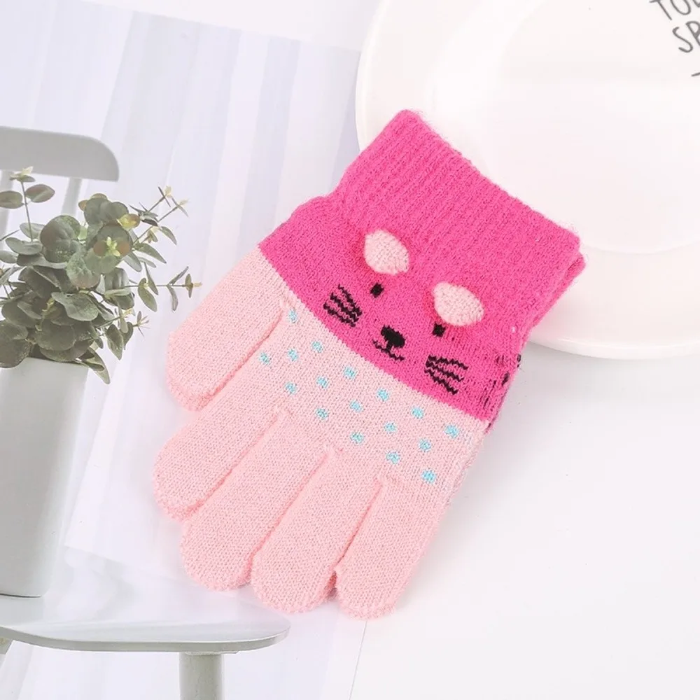 Guantes de invierno elásticos y cálidos para niño – Color caramelo - imagen 3