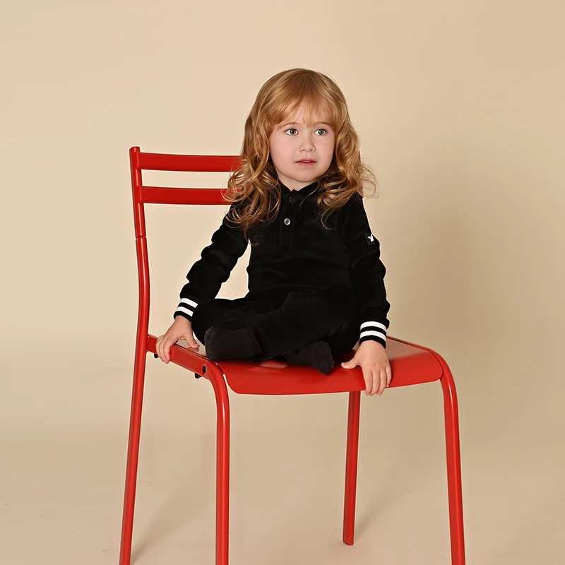 AA Conjunto capucha de terciopelo para bebé - ropa infantil coordinada - imagen 5