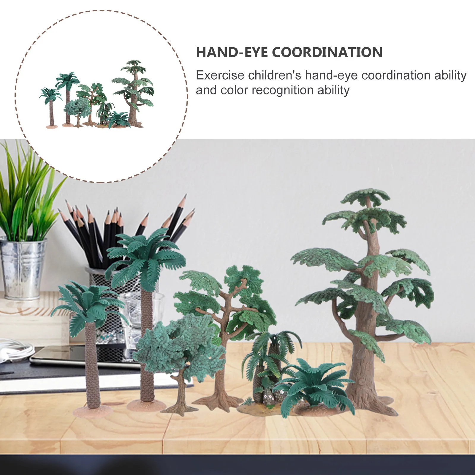 Set de adornos árboles en miniatura para acuario y mesa arena - imagen 2