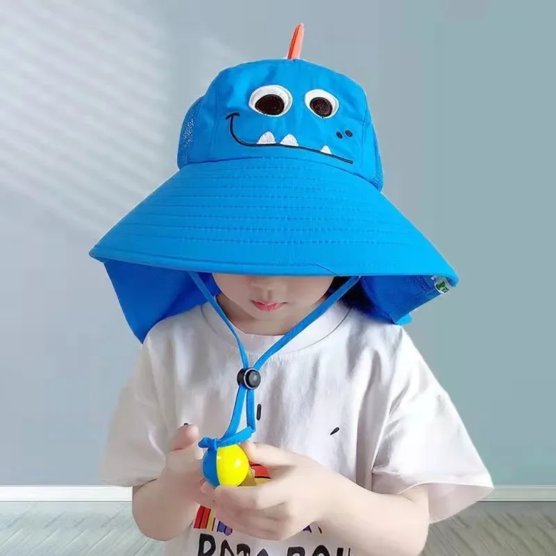 Sombrero de sol plegable para niños con protección UV y ala ancha