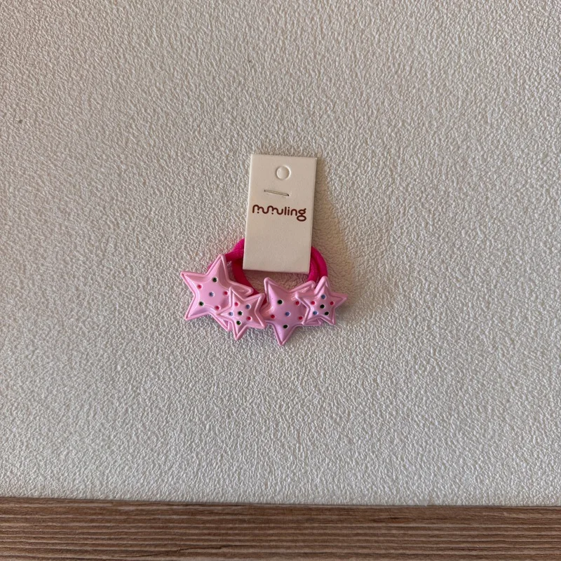 Lazos para el pelo con estrellas – bandas elásticas para niñas - imagen 5