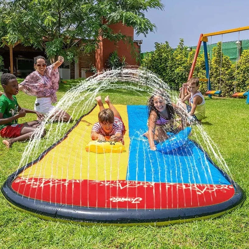 Tobogán inflable de agua para exteriores – Deslizador acuático infantil - imagen 4