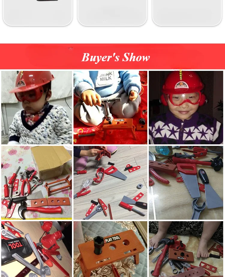 Accesorios del set de herramientas infantiles MYGVN
