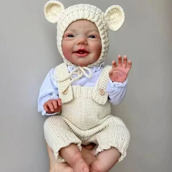 NPK Muñeca reborn realista de vinilo-silicona para niña recién nacida