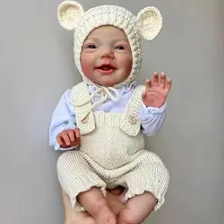 NPK Muñeca reborn realista de vinilo-silicona para niña recién nacida