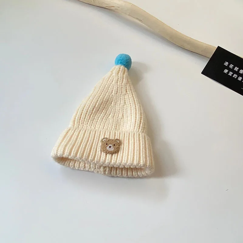 MILANCEL Gorro de punto con orejas de oso para bebé Invierno - imagen 4