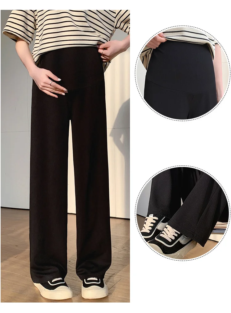 Pantalones palazzo de maternidad con caída fluida