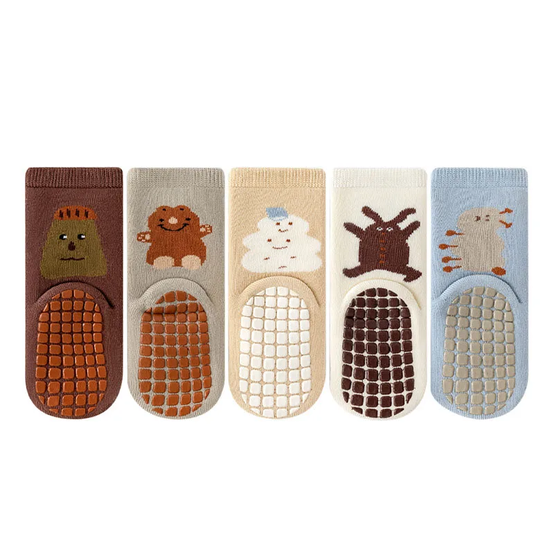 Milangel calcetines de invierno para bebé acolchados suaves con dibujos
