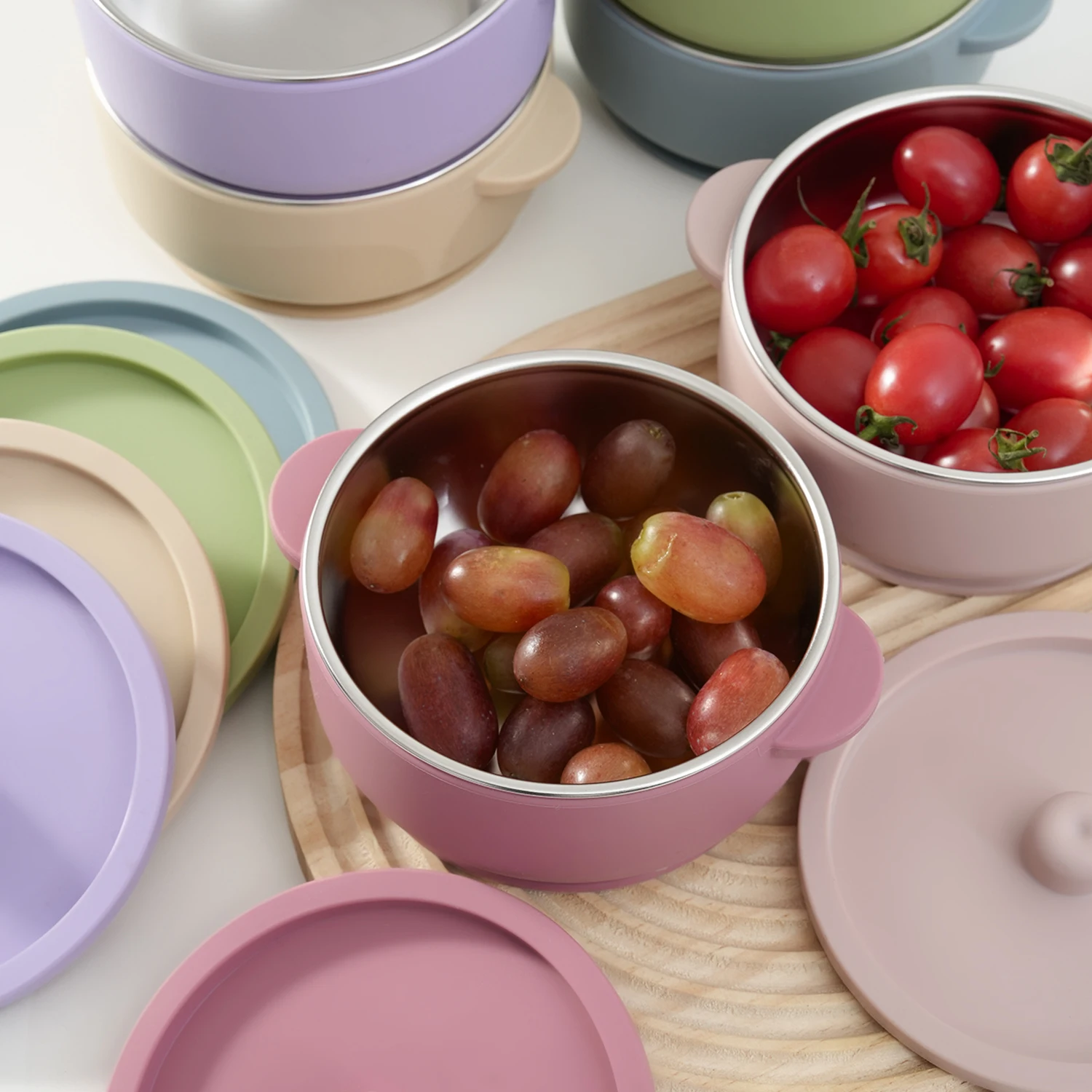 Cuenco de alimentación de acero inoxidable con silicona extraíble - imagen 5