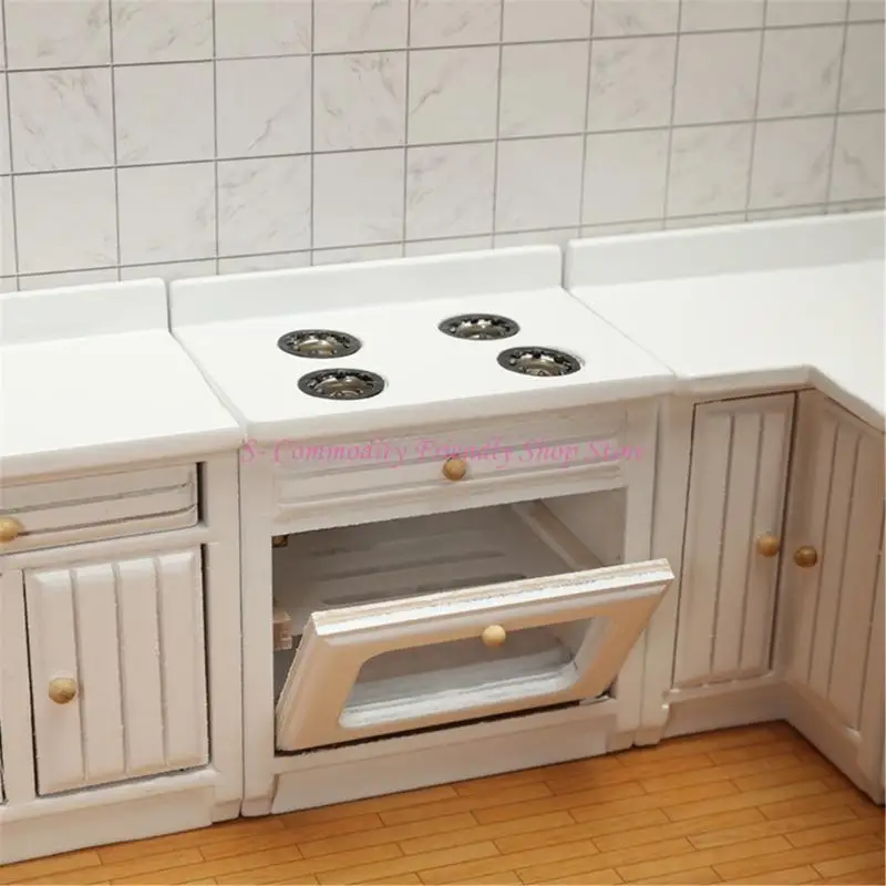 Mueble de juguete de madera para cocina con fregadero