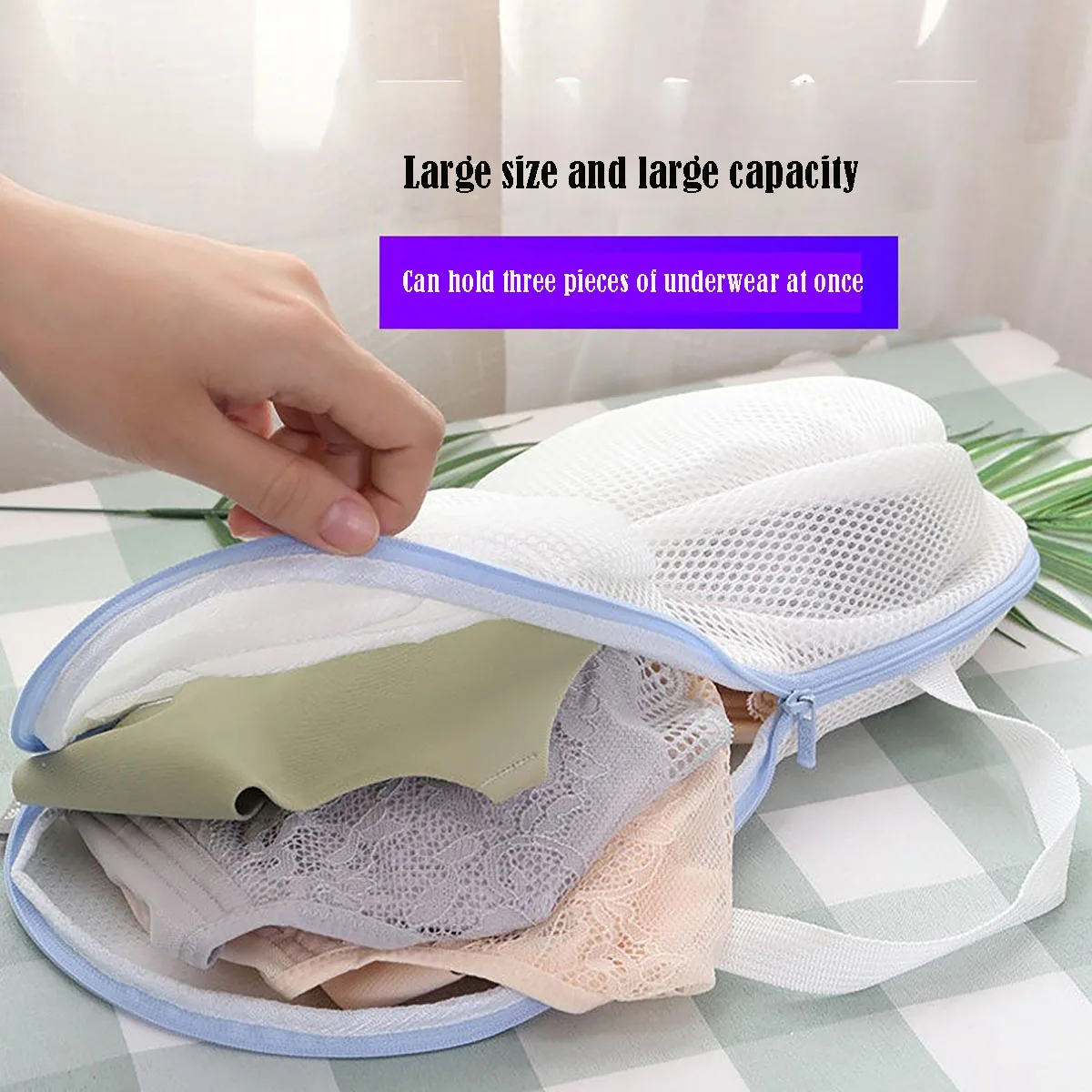 Bolsa de lavado para sujetadores deportivos, malla antideformación - imagen 4
