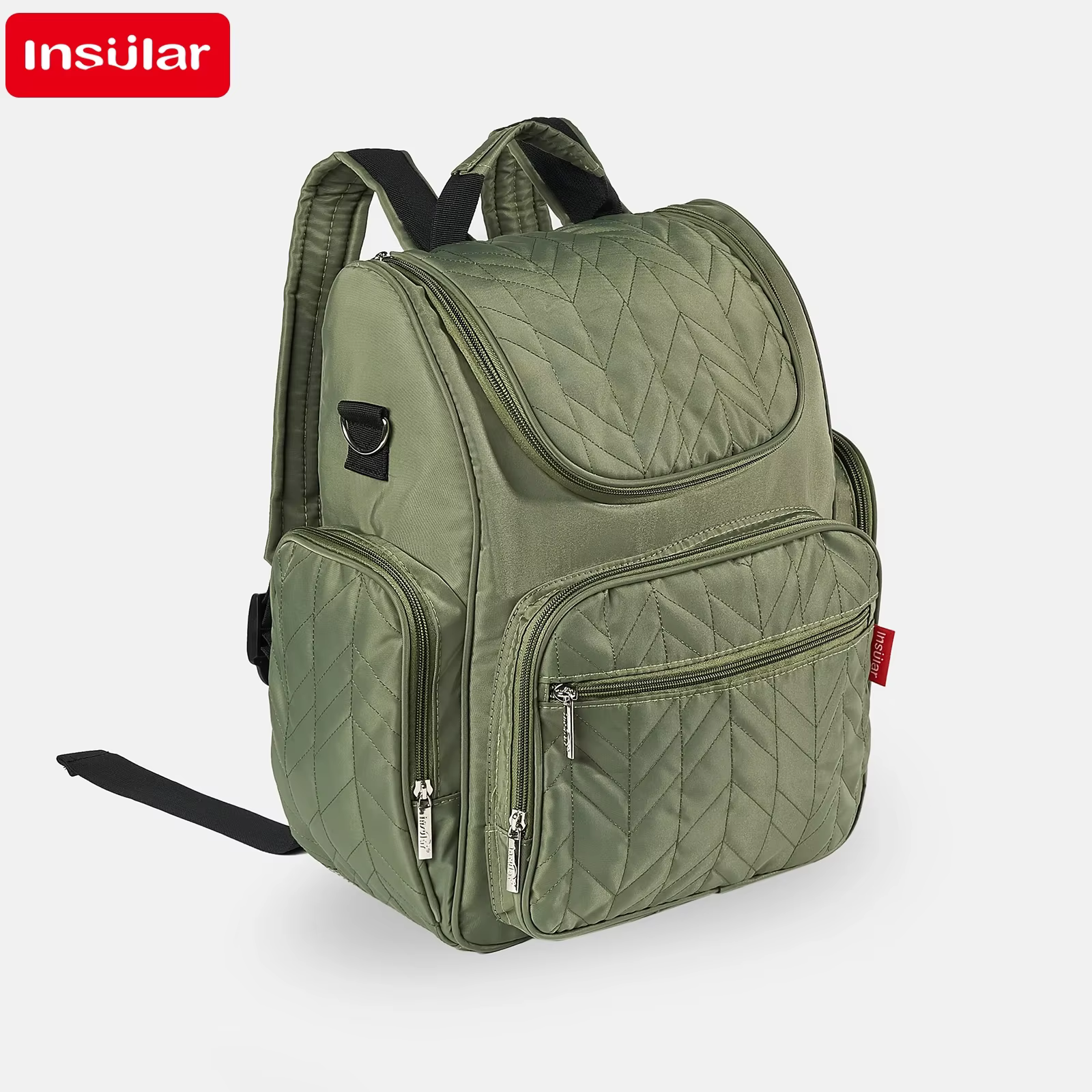 Mochila pañalera impermeable para bebé con cambiador - imagen 2
