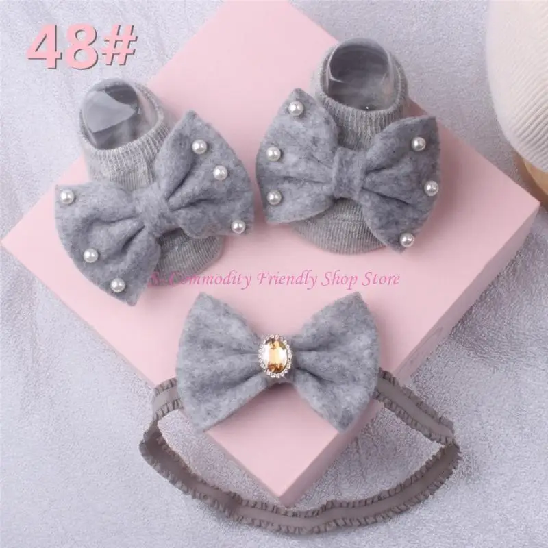 Diadema con lazo para bebé con tocado elástico cómodo unisex