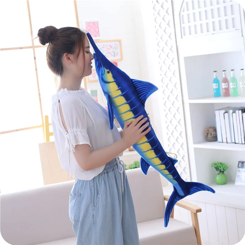 Bluefin peluche de atún azul suave para decoración infantil - imagen 2