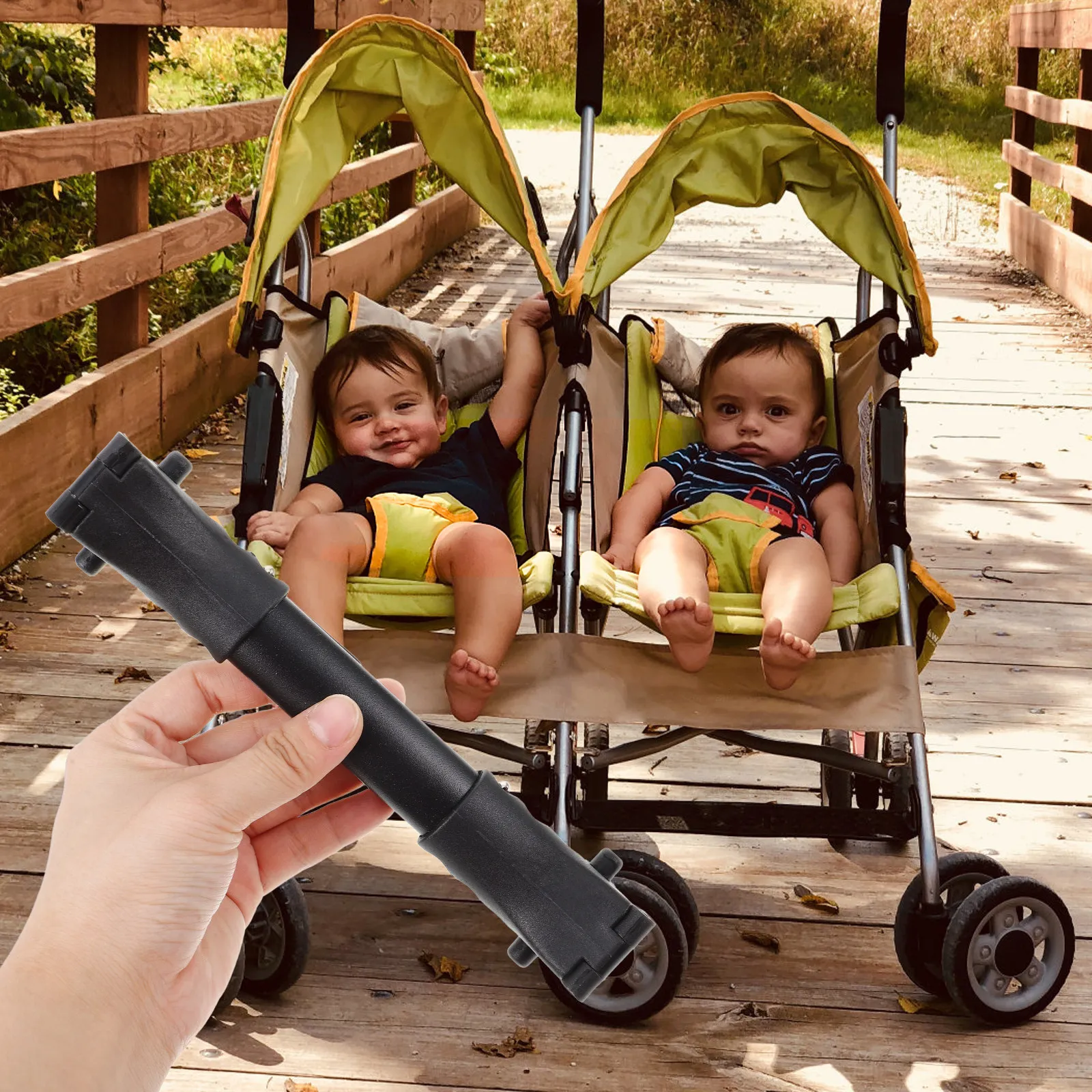 Conector para carrito gemelar universal ajustable de plástico resistente - imagen 2