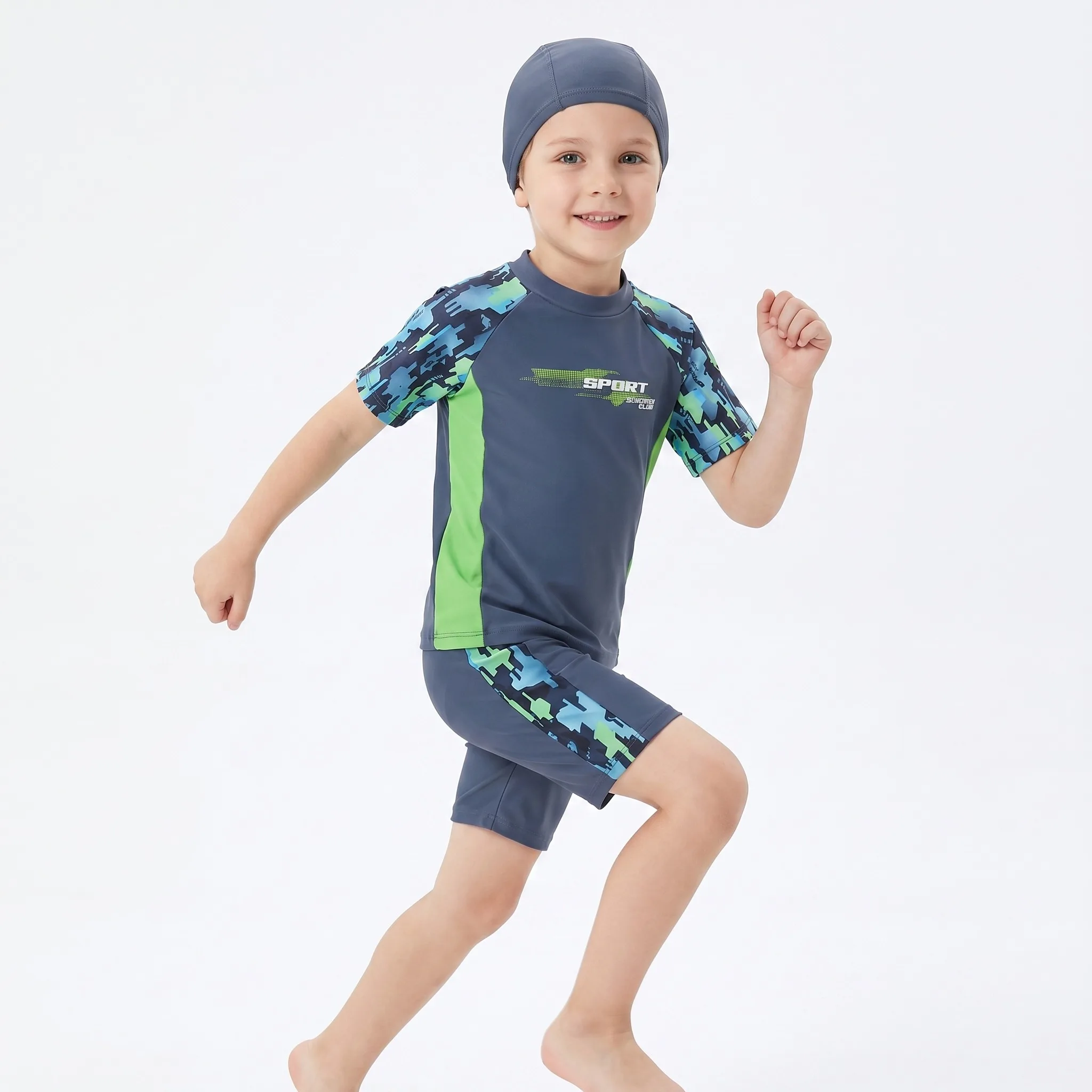Bañador infantil con protección UV y secado rápido, para niños - imagen 5