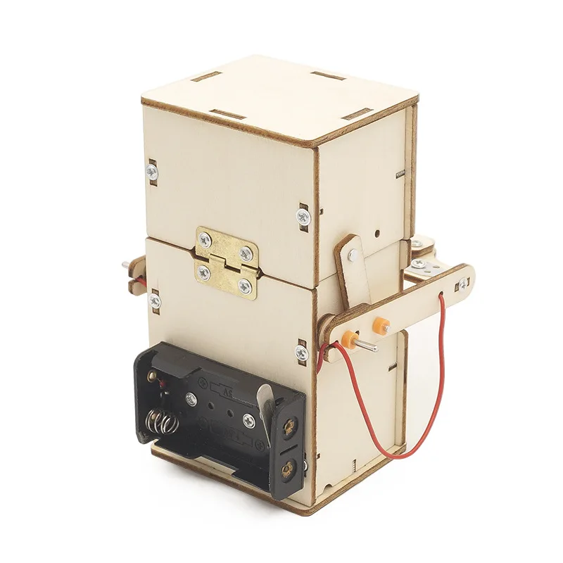 Robot educativo de madera eléctrico para comer monedas – Kit DIY - imagen 5
