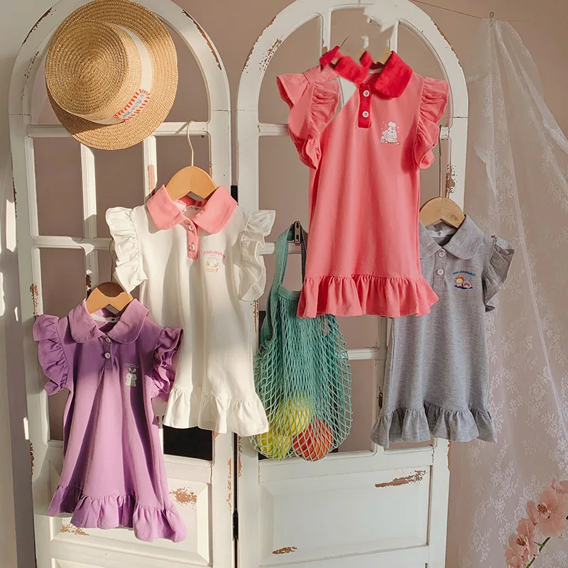Vestido de verano para niñas con diseño de princesa