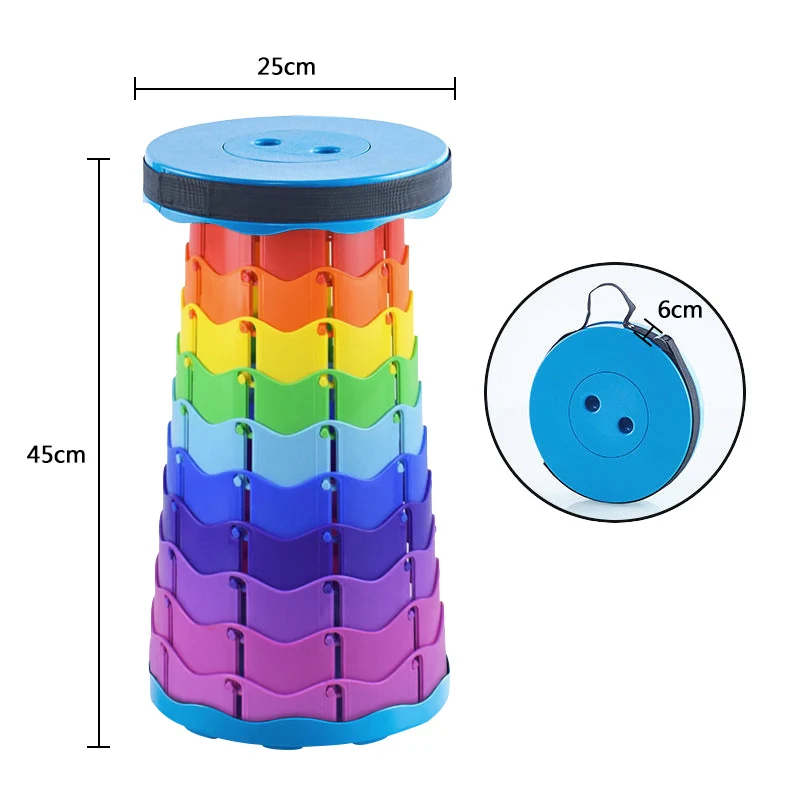 Taburete infantil plegable portátil - Asiento ligero para viajes - imagen 2