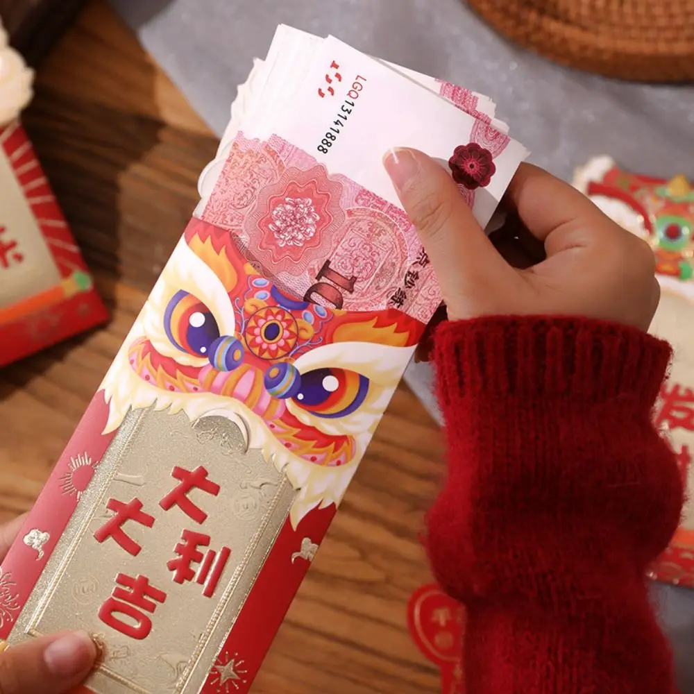 Sobres de la suerte rojos con dragón para Año Nuevo chino infantil - imagen 3