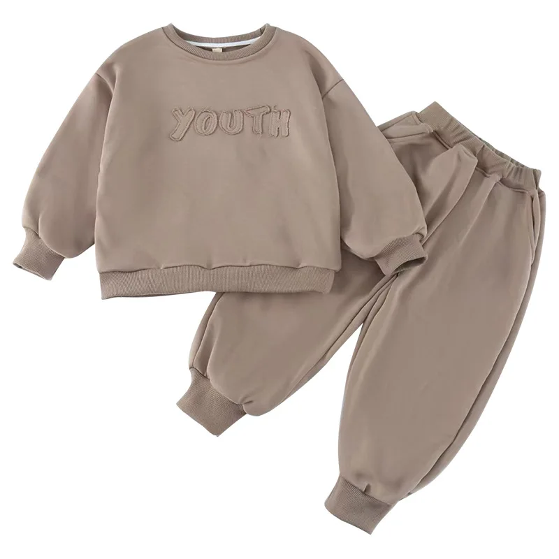 Conjunto deportivo de otoño para bebé – Sudadera y pantalón elástico