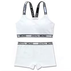 Conjunto de sujetador y braguitas infantil unisex, ajustable