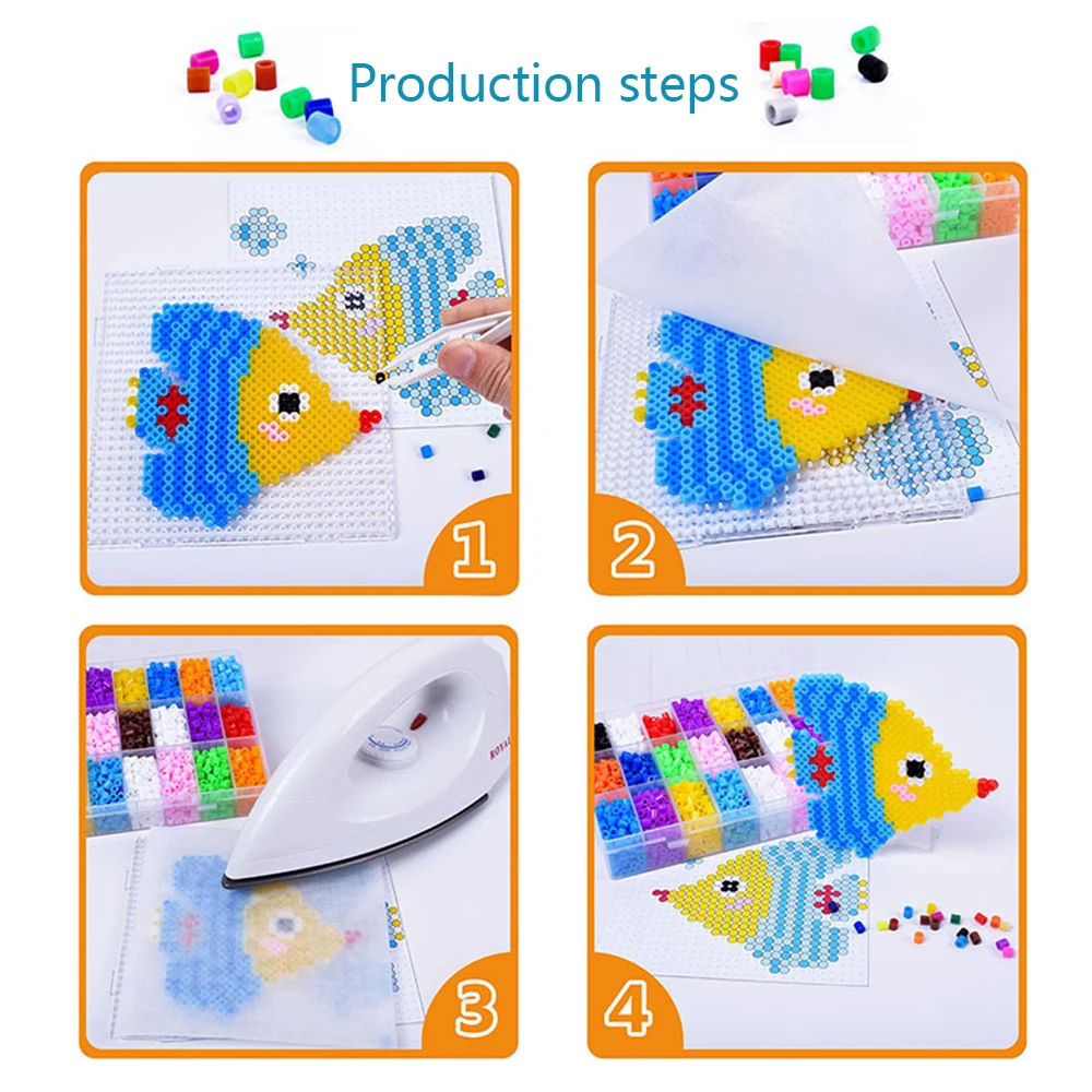 Cuentas fusibles Hama - 36 colores - Juguete DIY para niños - imagen 3
