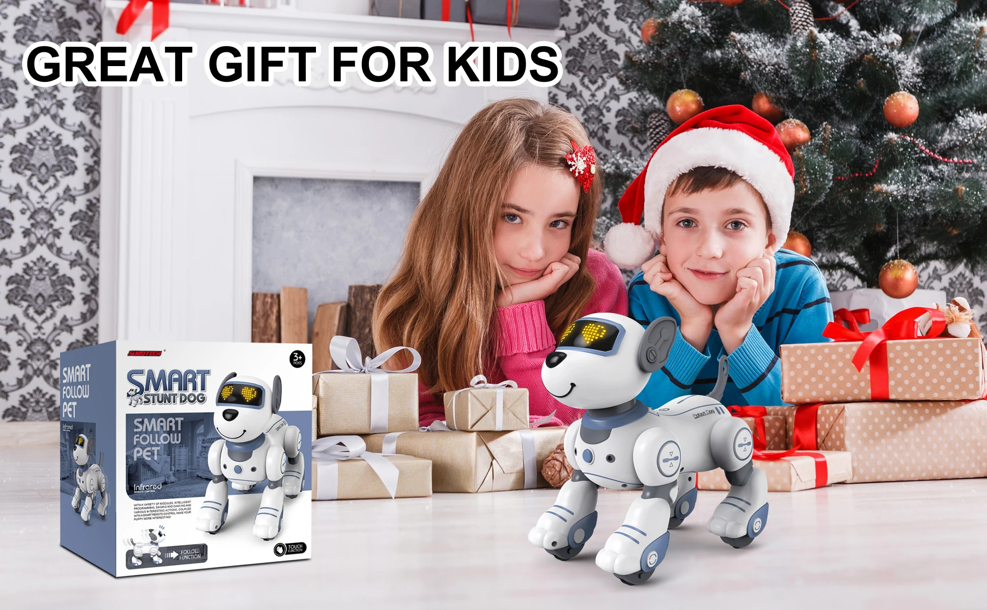 Perro Robot inteligente con diseño amigable