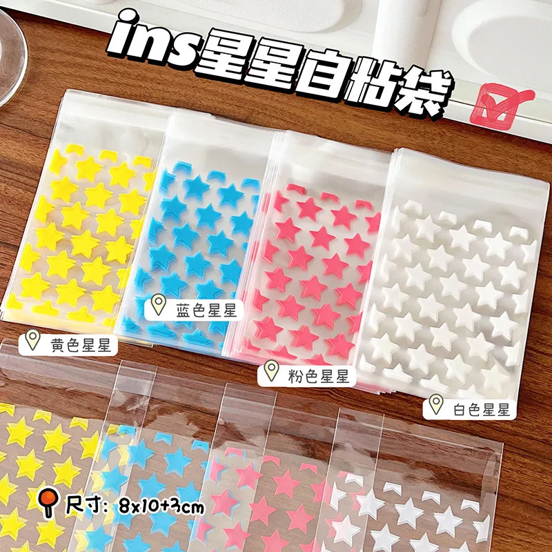 Bolsas transparentes autoadhesivas de PVC con estrellas para álbumes - imagen 5