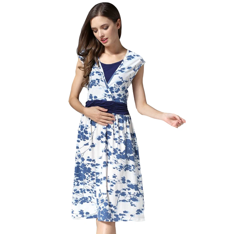 Vestido premamá con estampado - Ideal para verano - imagen 5