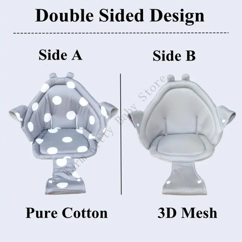 Cojín universal asiento cochecito bebé algodón doble cara - imagen 3