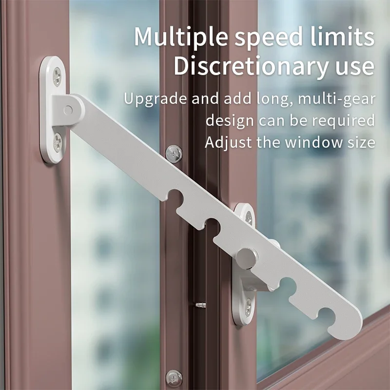 Seguro de ventana infantil ajustable, prevención de caídas - imagen 3