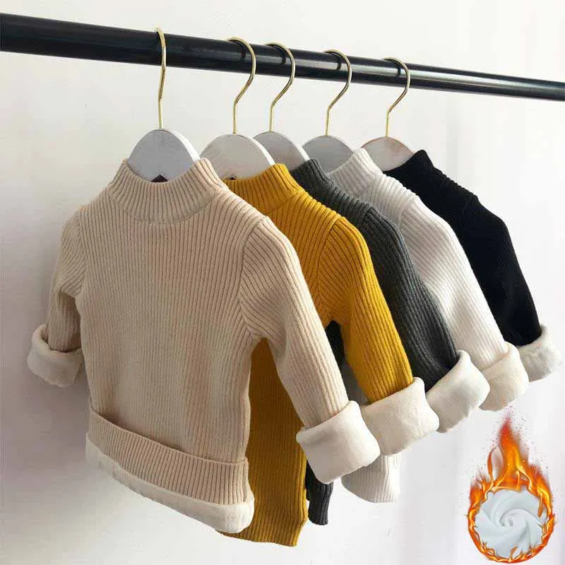 Jersey acolchado infantil de cuello alto cálido para invierno - imagen 5