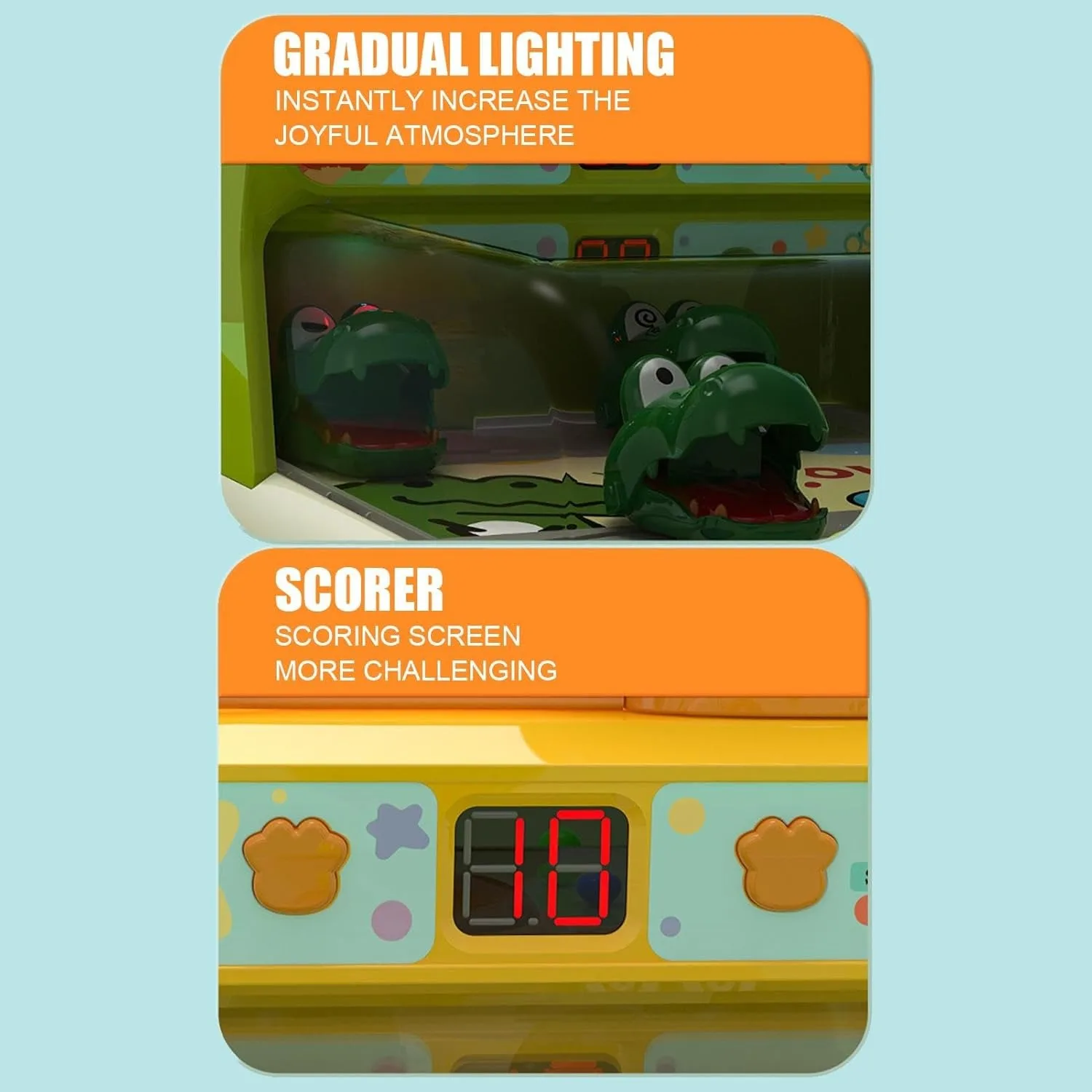 Pinball infantil de dinosaurios y cocodrilos, juego interactivo