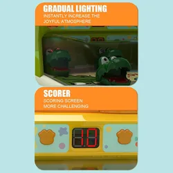 Pinball infantil de dinosaurios y cocodrilos, juego interactivo