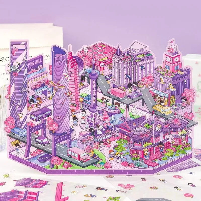 Pegatinas 3D casa de muñecas escenas en relieve - imagen 5
